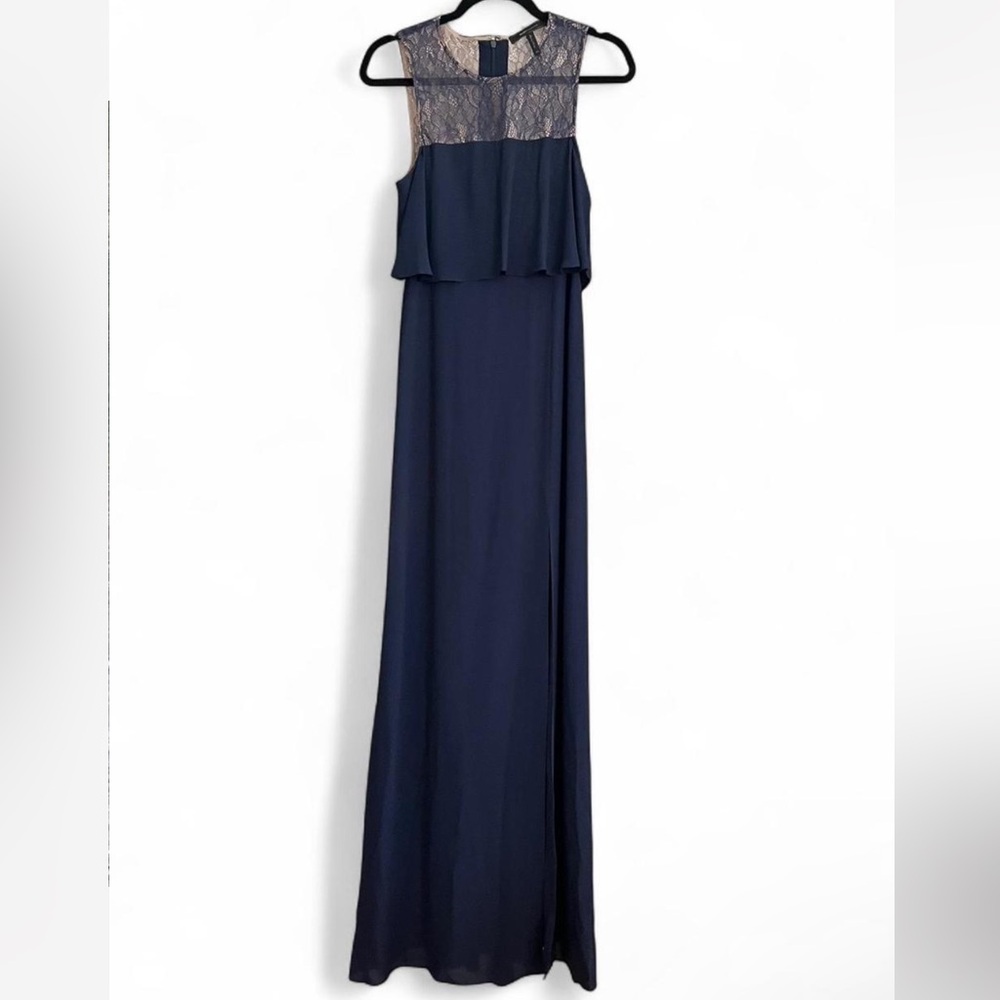 BCBGMaxAzria Navy Formal Gown